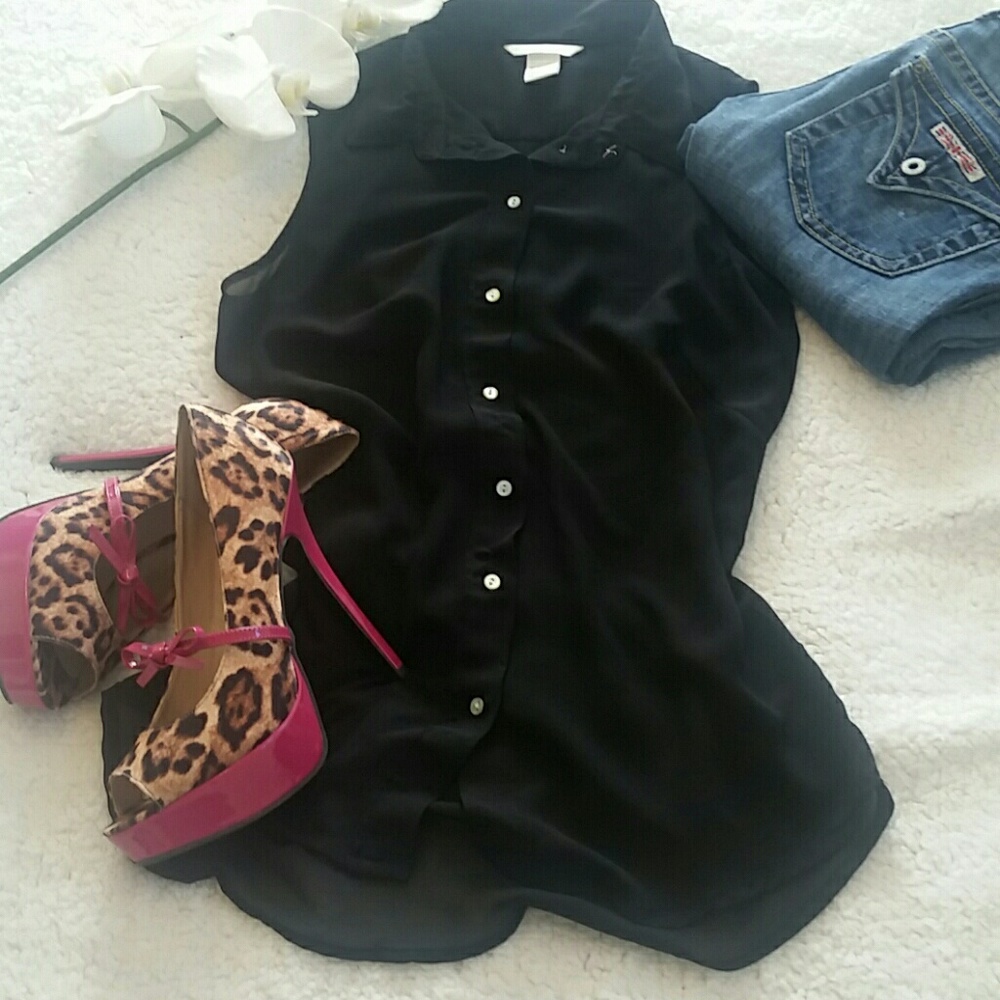 Sheer tank blouse